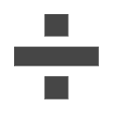 ➗