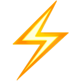 lightning emoji